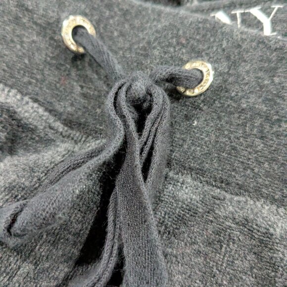 New York & Company Women's Velour Pants Gray, Size XL Petite, Cotton Blend Soft - Picture 9 of 13